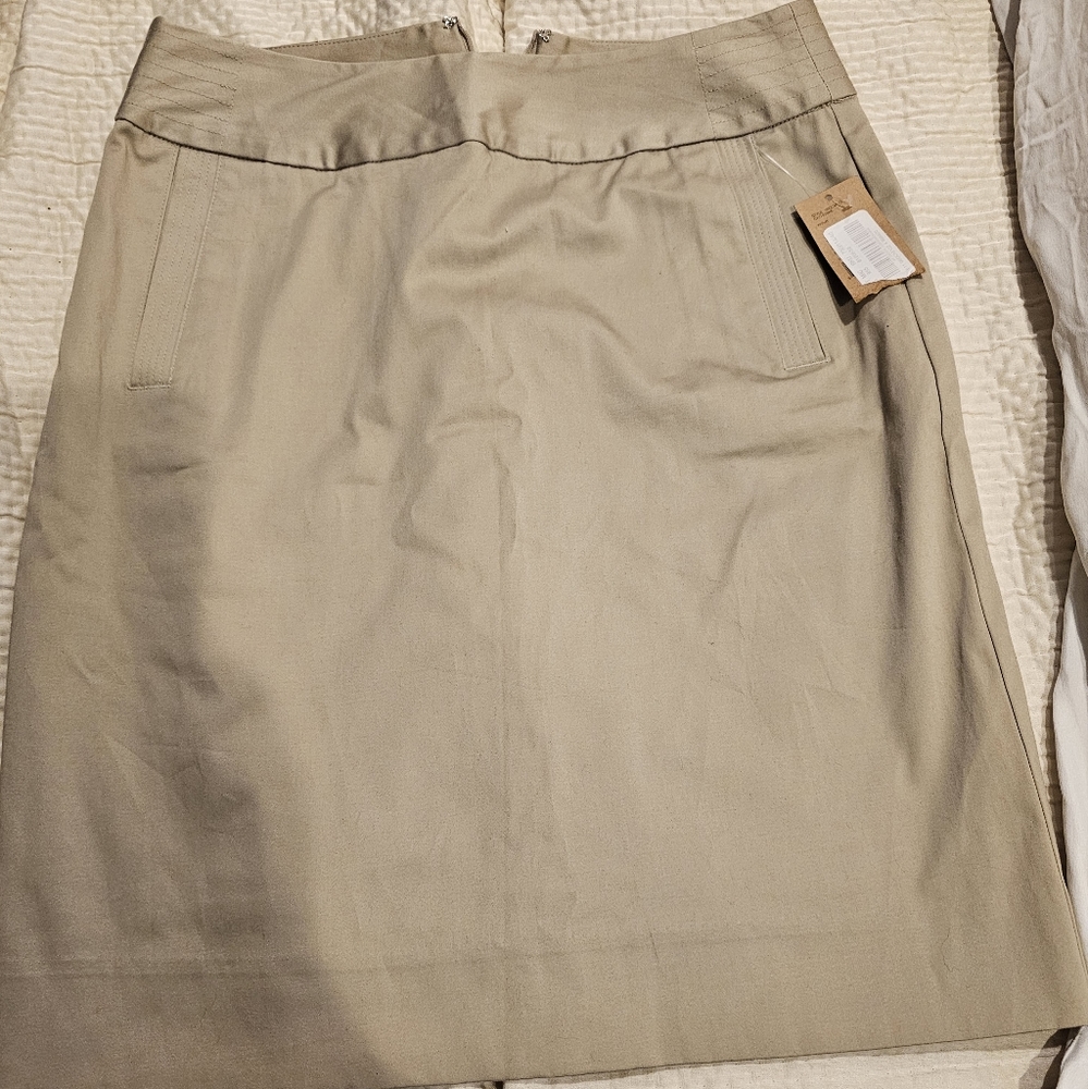 Cremieux Khaki Skirt 4
